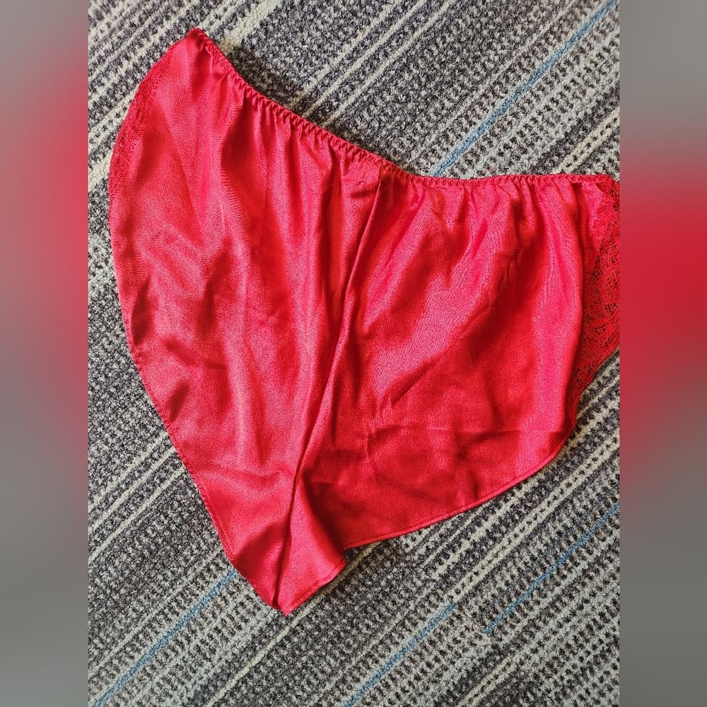Victoria's Secret Red Polyester Sexy Lace Detail Panties - Thumbnail 6