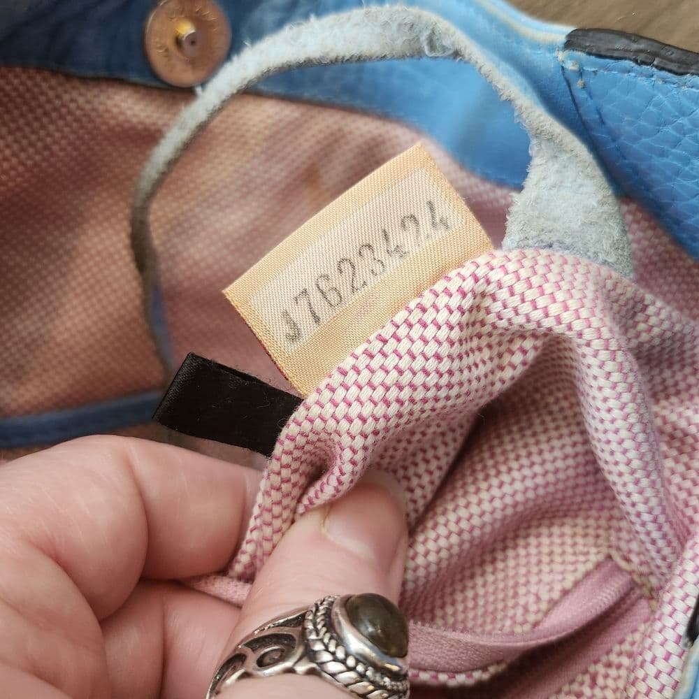 Dooney & Bourke Blue and Gold Shoulder Bag with Elegant Design - Thumbnail 6