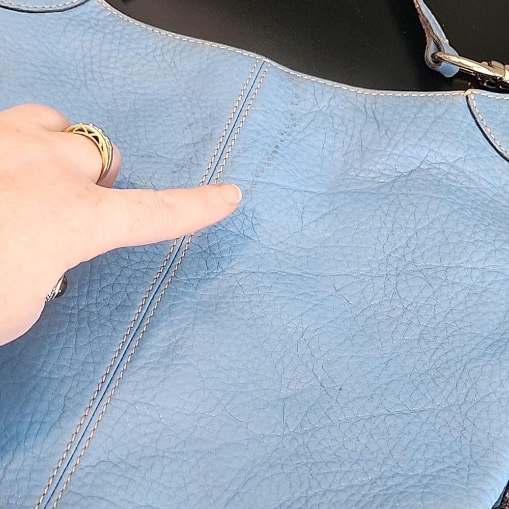Dooney & Bourke Blue and Gold Shoulder Bag with Elegant Design - Thumbnail 12