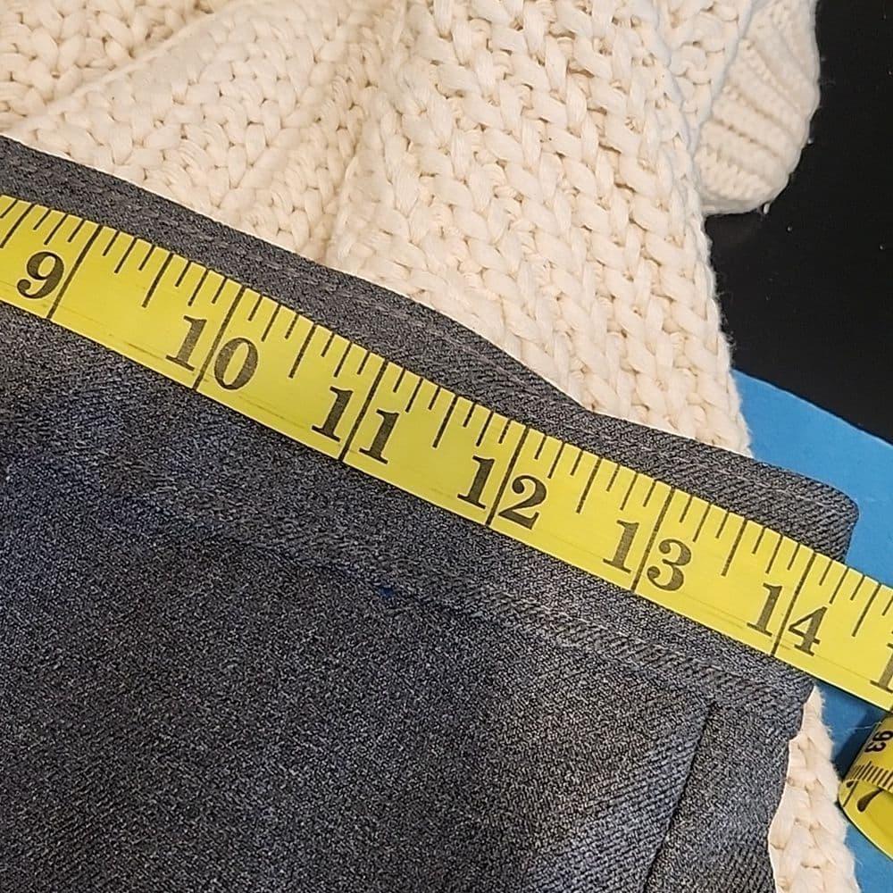 Vintage JCPenney Gray Trousers High Waist Waist Pleated Made In Usa - Thumbnail 9