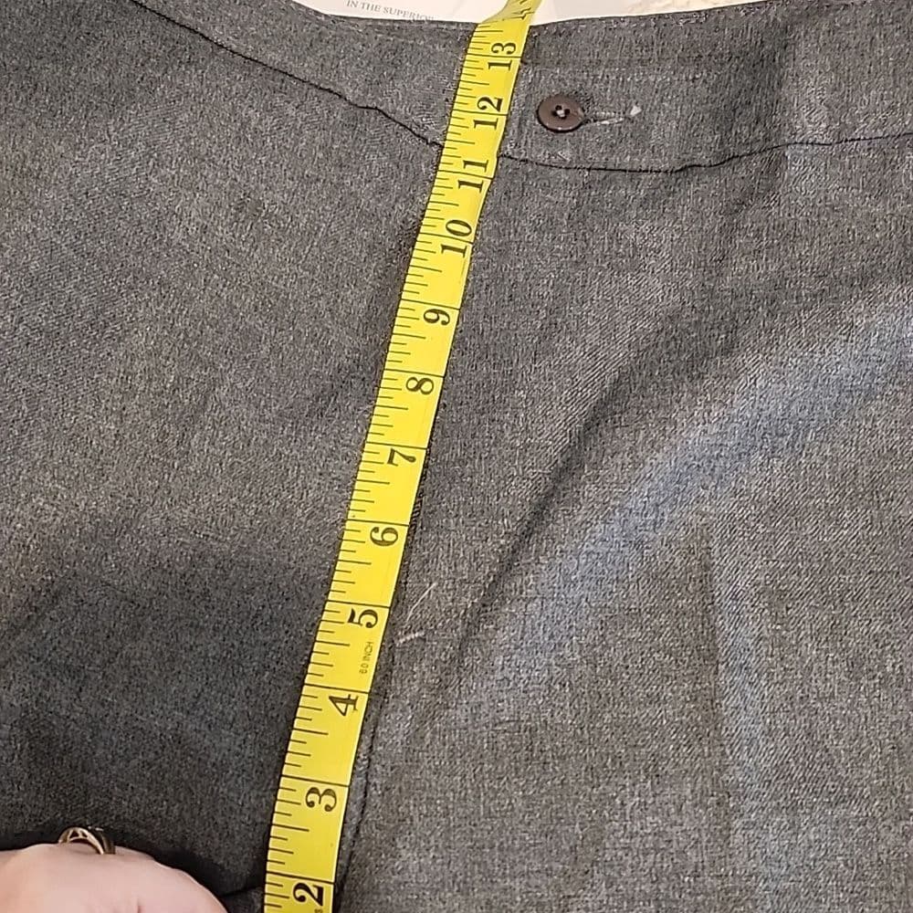 Vintage JCPenney Gray Trousers High Waist Waist Pleated Made In Usa - Thumbnail 10