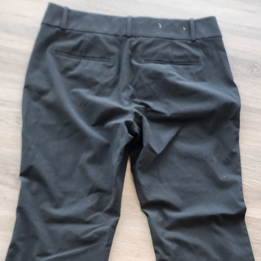 Ann Taylor Black Slack Pants with Boot Cut Design - Thumbnail 7