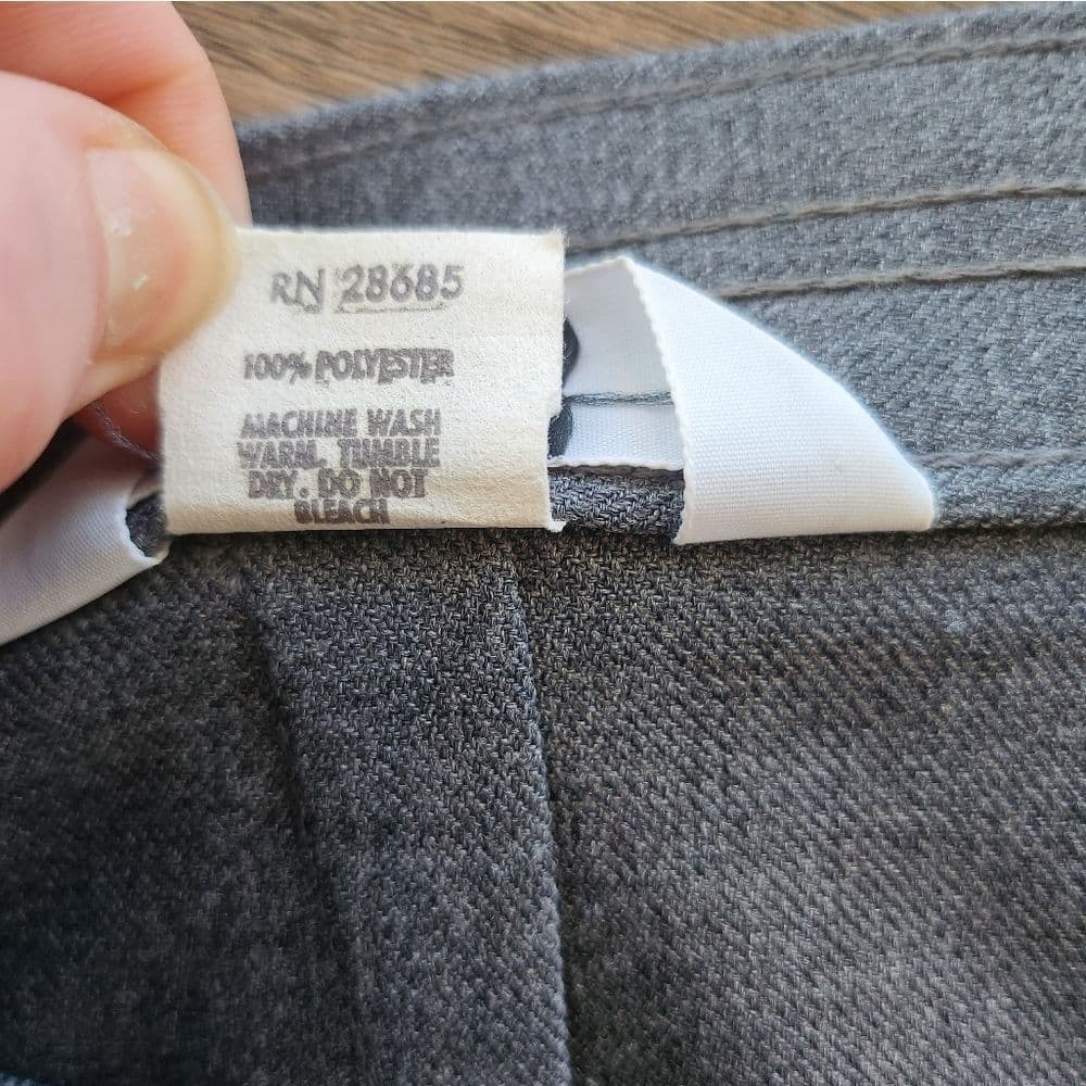 Vintage JCPenney Gray Trousers High Waist Waist Pleated Made In Usa - Thumbnail 6