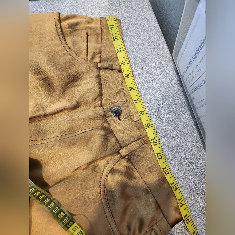 Vintage C'est Duo Black Label Gold Slacks - Thumbnail 7