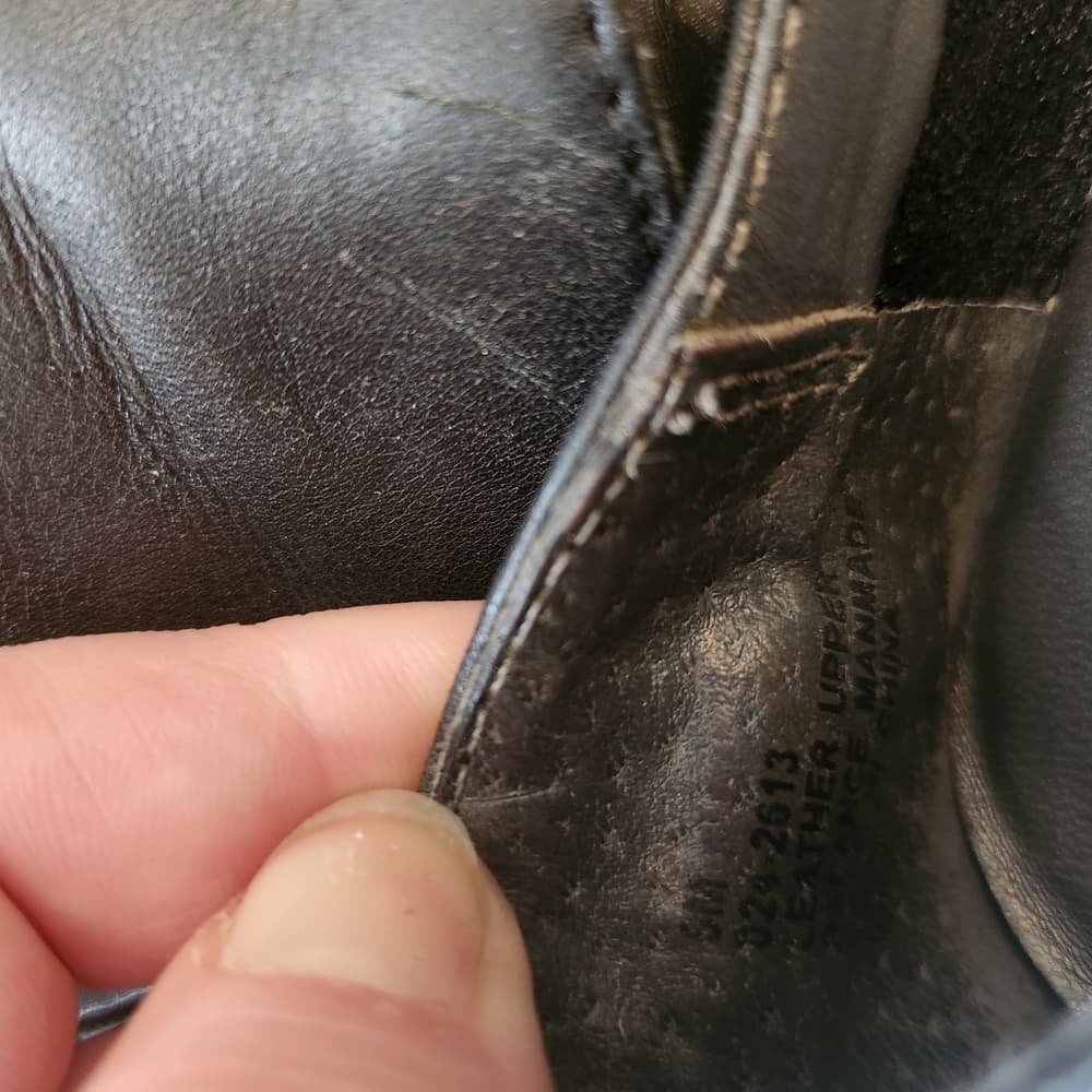 St. John's Bay Black Leather Flats Timeless Design - Thumbnail 6