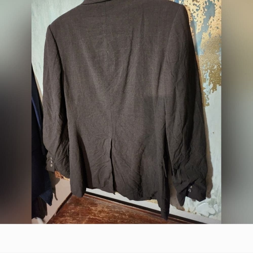 Banana Republic Brown Wool Italian Made Blazer Classic Suit Jacket - Thumbnail 9