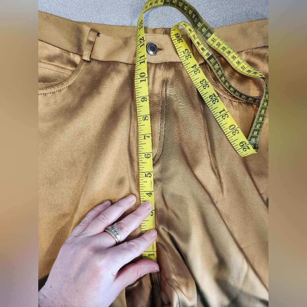 Vintage C'est Duo Black Label Gold Slacks - Thumbnail 8