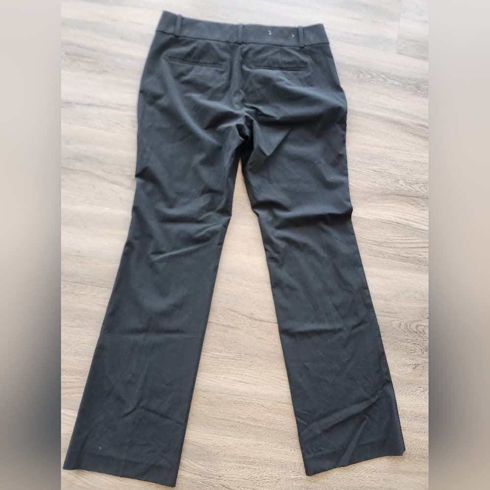 Ann Taylor Black Slack Pants with Boot Cut Design - Thumbnail 6