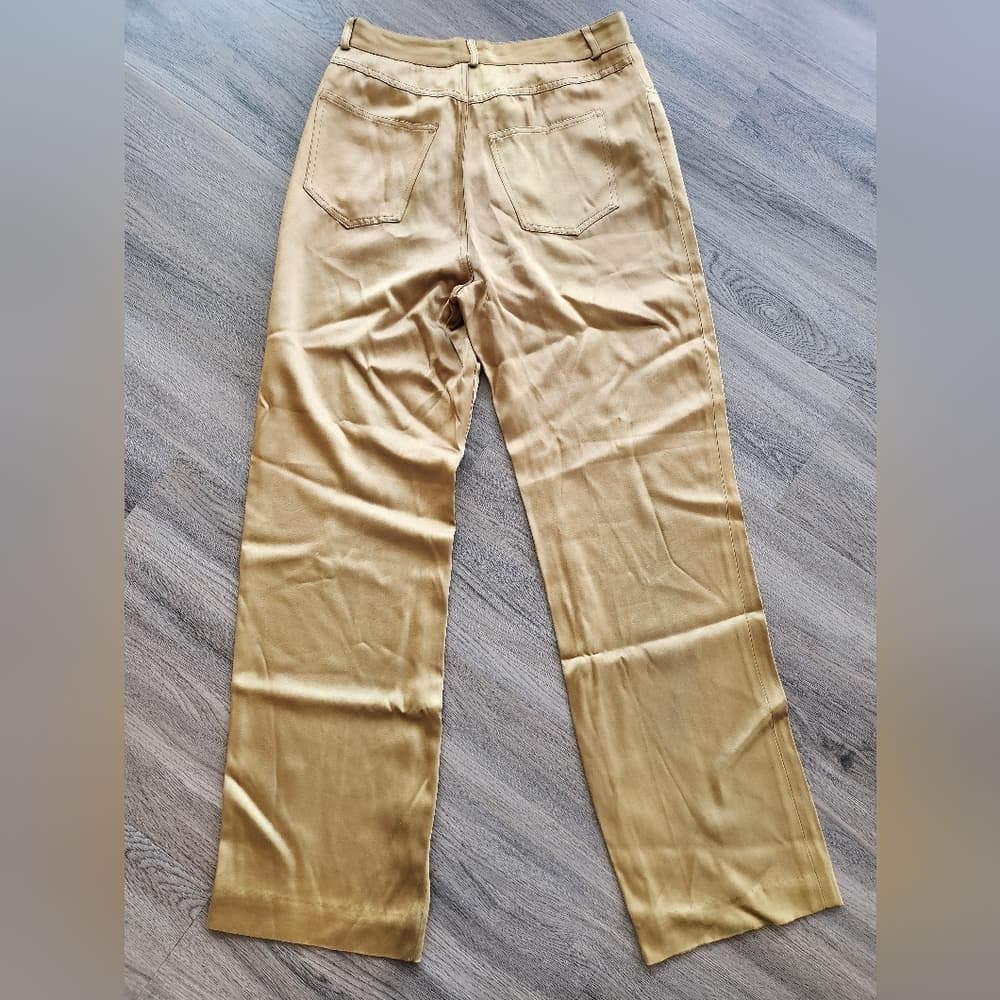 Vintage C'est Duo Black Label Gold Slacks - Thumbnail 5