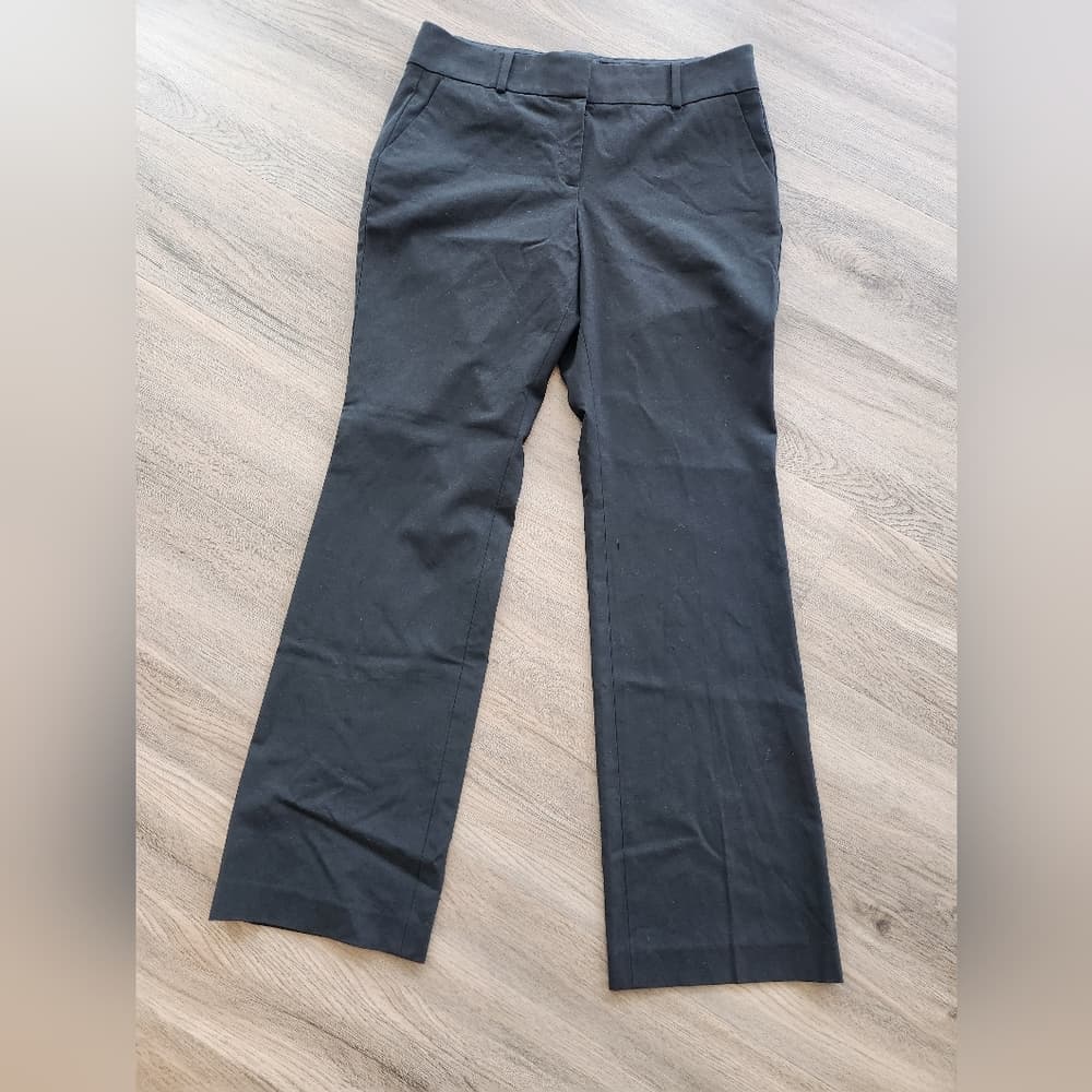 Ann Taylor Black Slack Pants with Boot Cut Design - Thumbnail 11