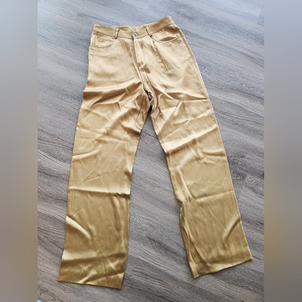 Vintage C'est Duo Black Label Gold Slacks - Thumbnail 10