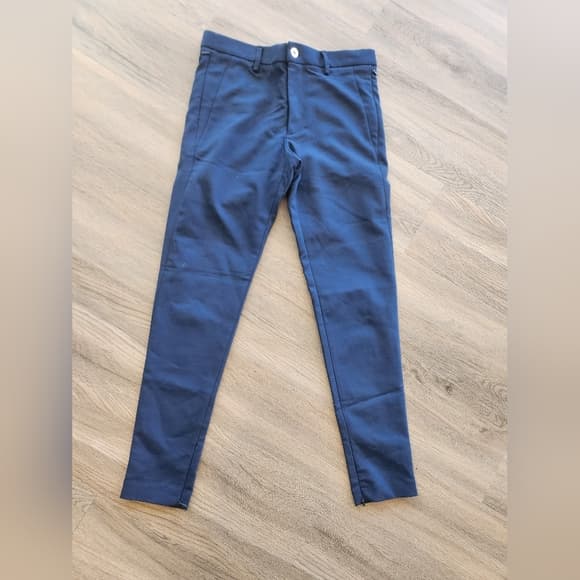 Zara Deep Blue Slim Skinny Trousers With Ankle Zippers - Thumbnail 11