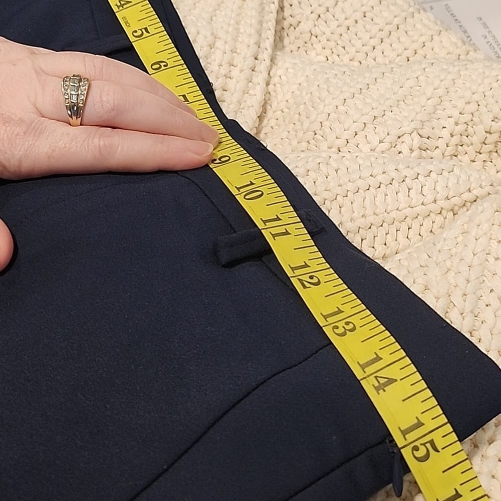 Zara Deep Blue Slim Skinny Trousers With Ankle Zippers - Thumbnail 8