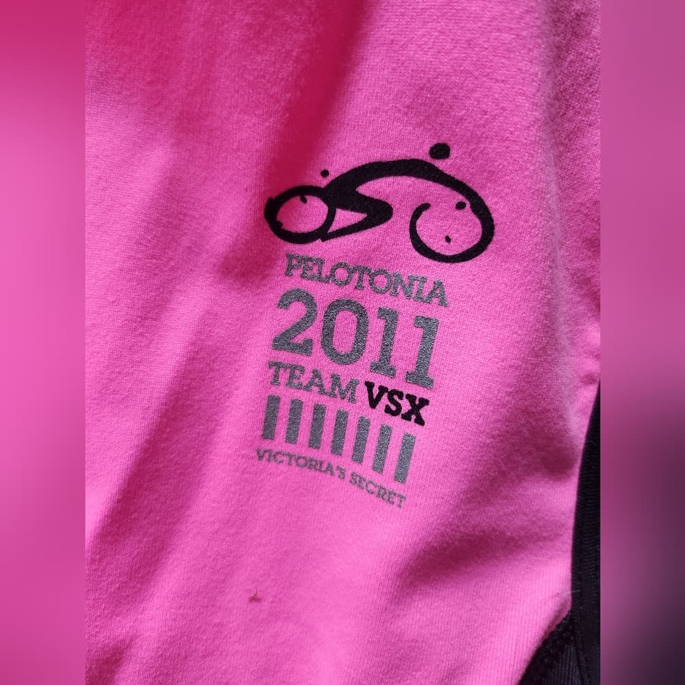 Victoria's Secret Pink and Black Cycling Athletic Sleeveless Top - Thumbnail 3