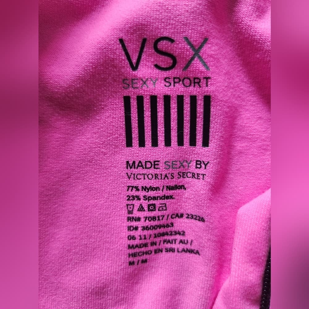 Victoria's Secret Pink and Black Cycling Athletic Sleeveless Top - Thumbnail 2