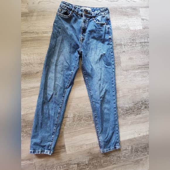 Zara Blue Straight Leg Jeans with Timeless Denim Appeal - Thumbnail 13