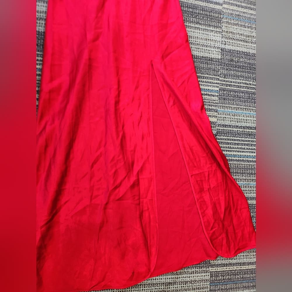 Victoria's Secret Red Chemise with Spaghetti Straps - Thumbnail 5