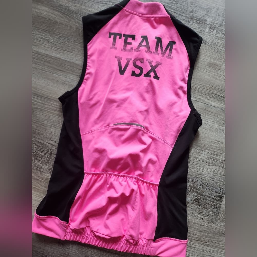 Victoria's Secret Pink and Black Cycling Athletic Sleeveless Top - Thumbnail 4