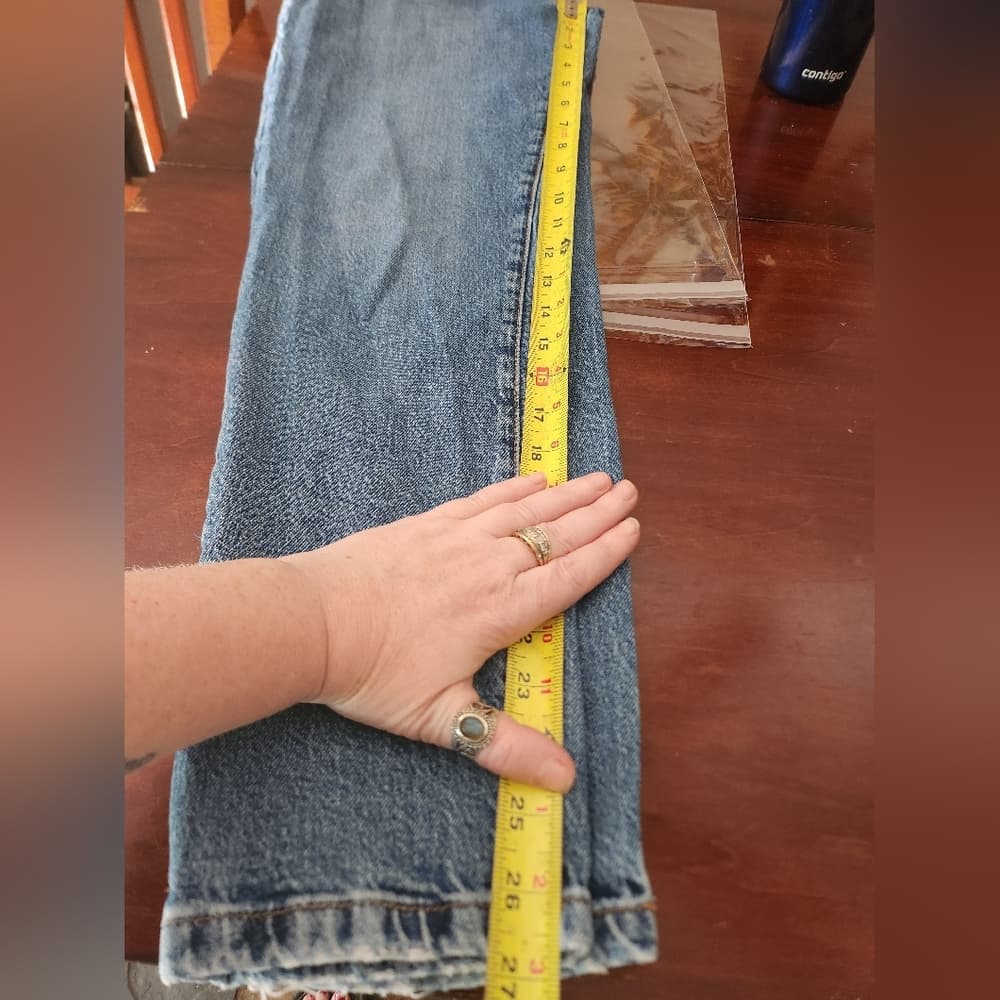 Zara Blue Straight Leg Jeans with Timeless Denim Appeal - Thumbnail 10