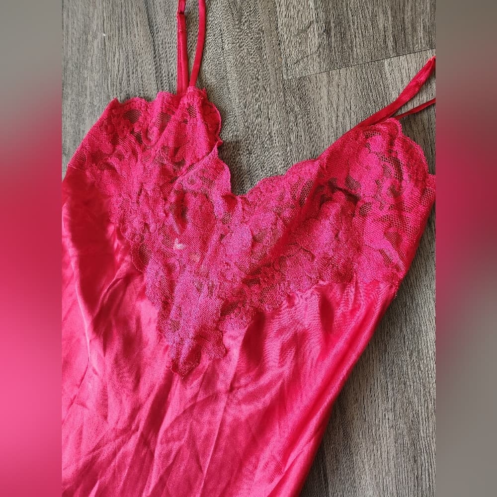 Victoria's Secret Red Chemise with Spaghetti Straps