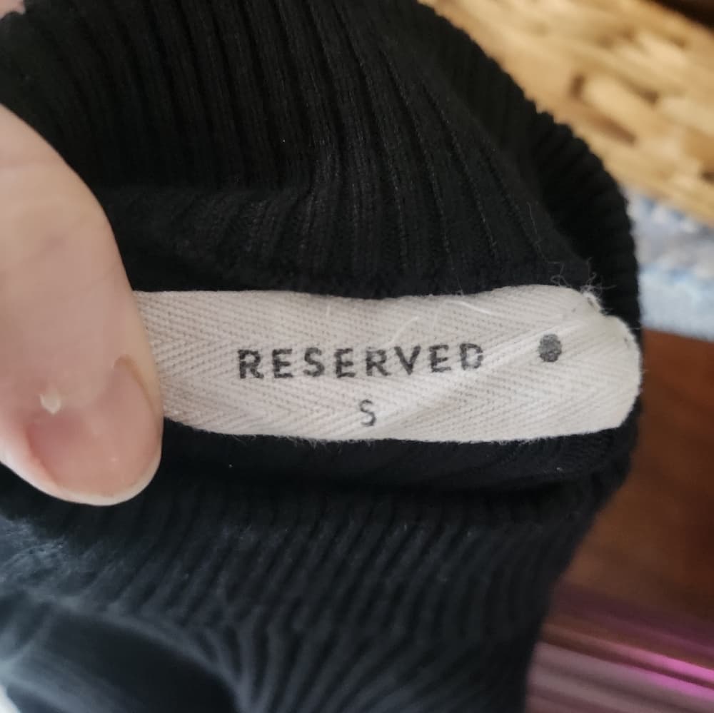 Reserved Black Ribbed Knit Super Sexy Body Con Dress - Thumbnail 3