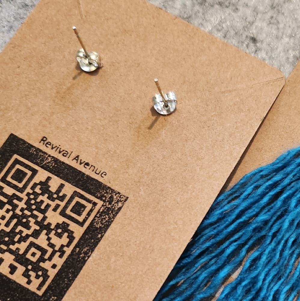 2 For 15- Turquiose Handmade Macrame Pinwheel + Fringe Statement Tassel Earrings - Thumbnail 7