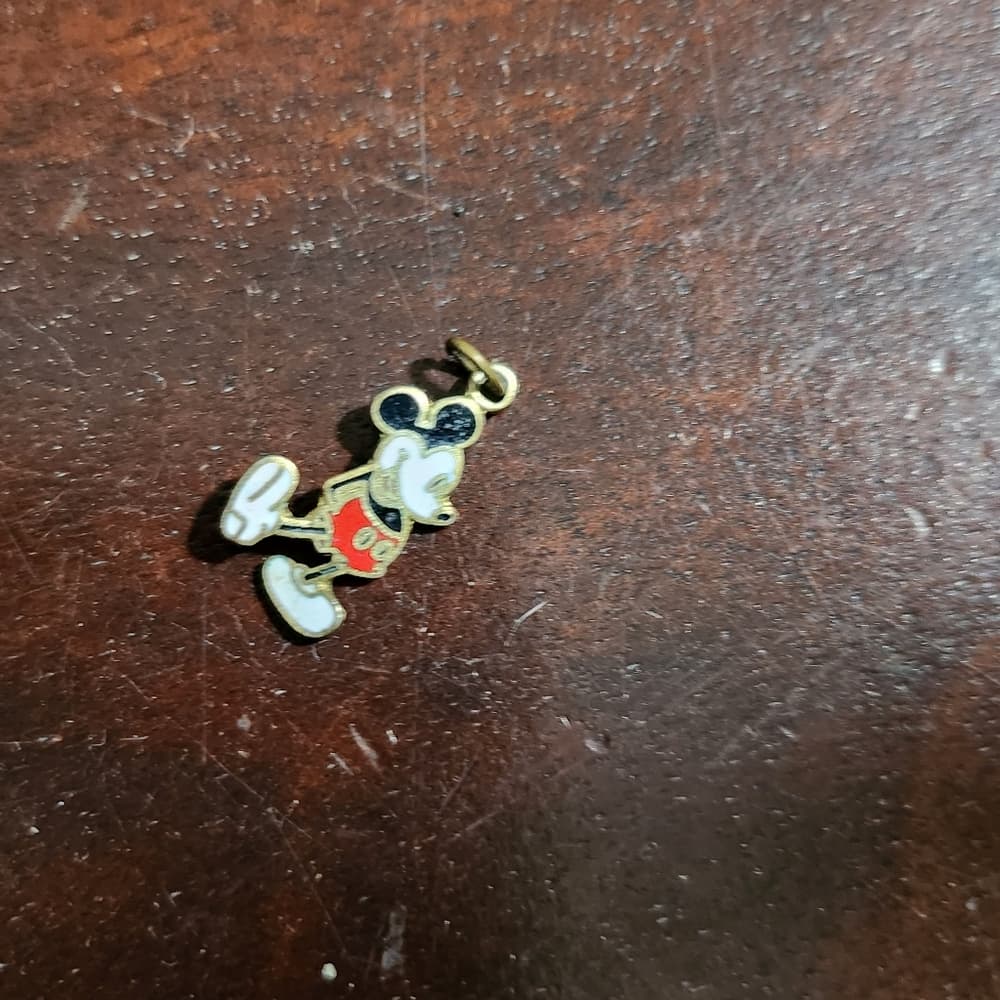 Cute Vintage Mickey Mouse Enamel Charm - Thumbnail 5