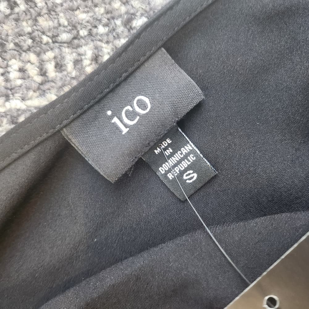 Chic Black Sleeveless Top by Ico - Thumbnail 2