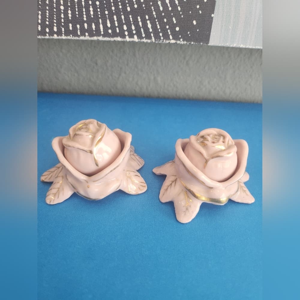 Charming Pink Rose Ceramic Set - Thumbnail 5