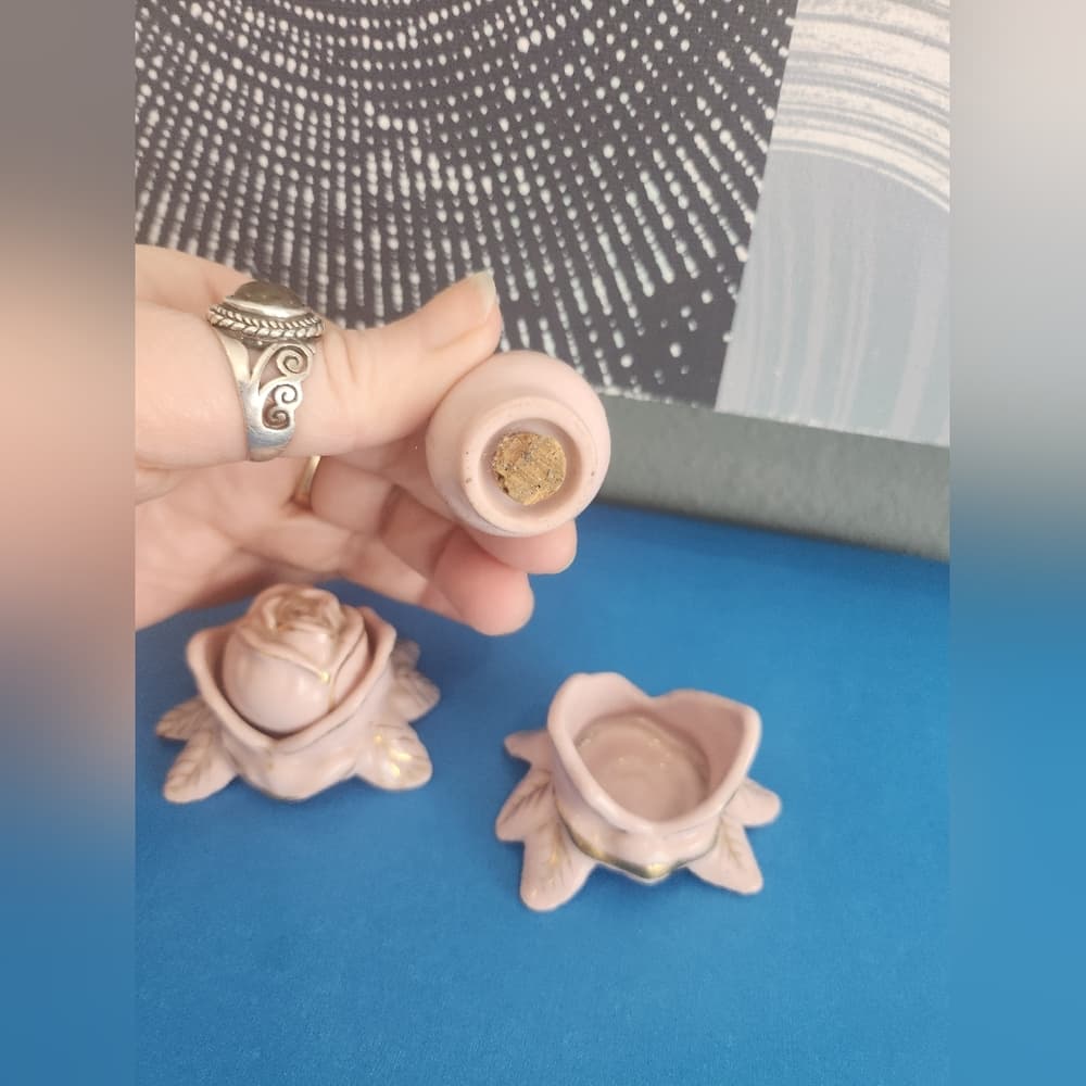 Charming Pink Rose Ceramic Set - Thumbnail 9
