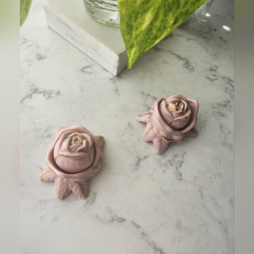 Charming Pink Rose Ceramic Set - Thumbnail 12
