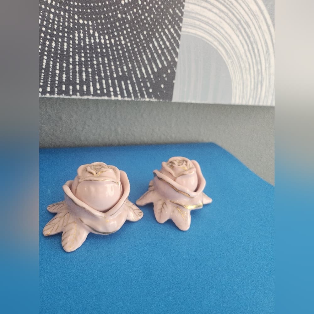 Charming Pink Rose Ceramic Set - Thumbnail 11