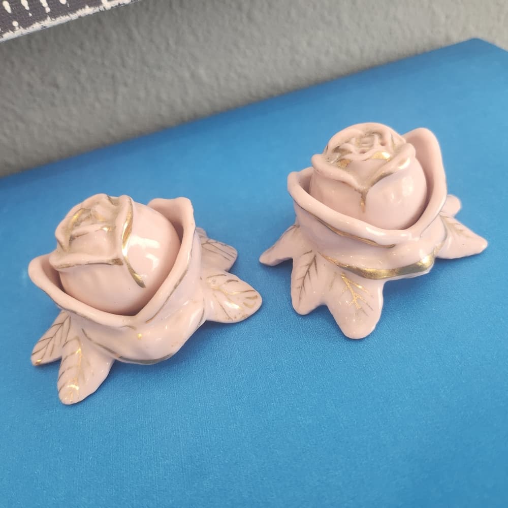 Charming Pink Rose Ceramic Set - Thumbnail 4