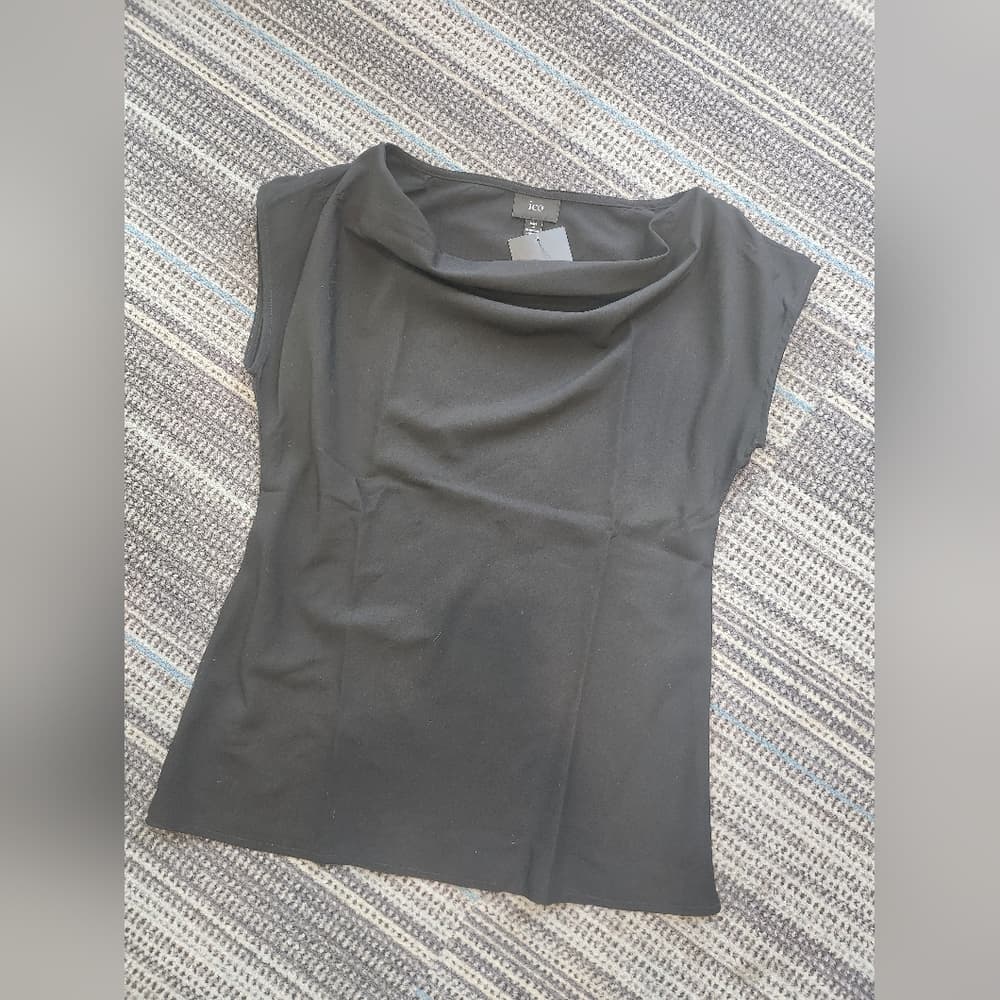 Chic Black Sleeveless Top by Ico - Thumbnail 4