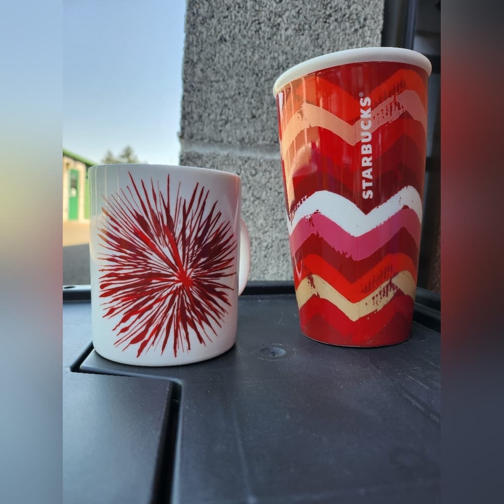 Starbucks Red and White Mug and Tumbler Set - Thumbnail 7
