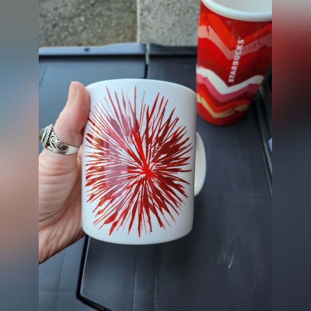 Starbucks Red and White Mug and Tumbler Set - Thumbnail 2