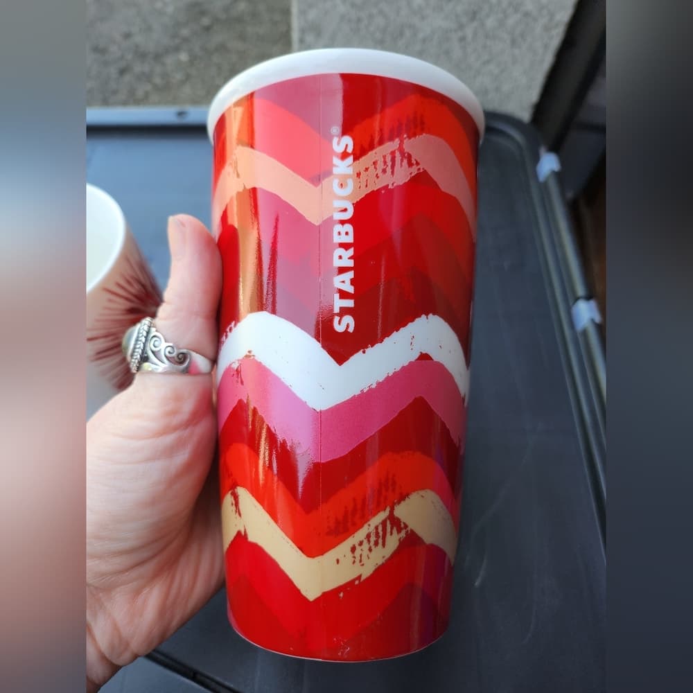 Starbucks Red and White Mug and Tumbler Set - Thumbnail 4