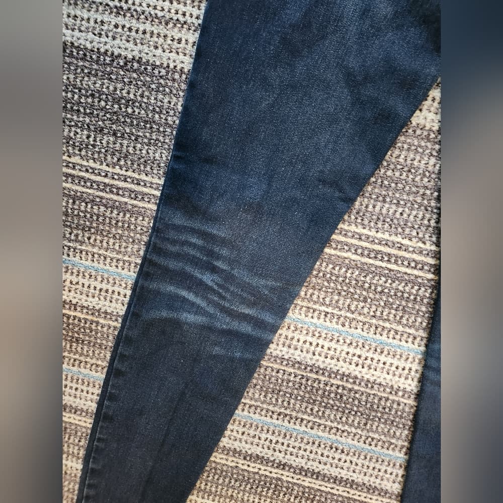 American Eagle Mid Rise Stretch Jegging Long Skinny Fit Dark Denim Jeans - Thumbnail 8