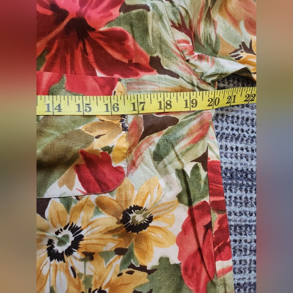 Y2K Twickers by Kenneth Gordon Floral Button Up Blouse - Thumbnail 10
