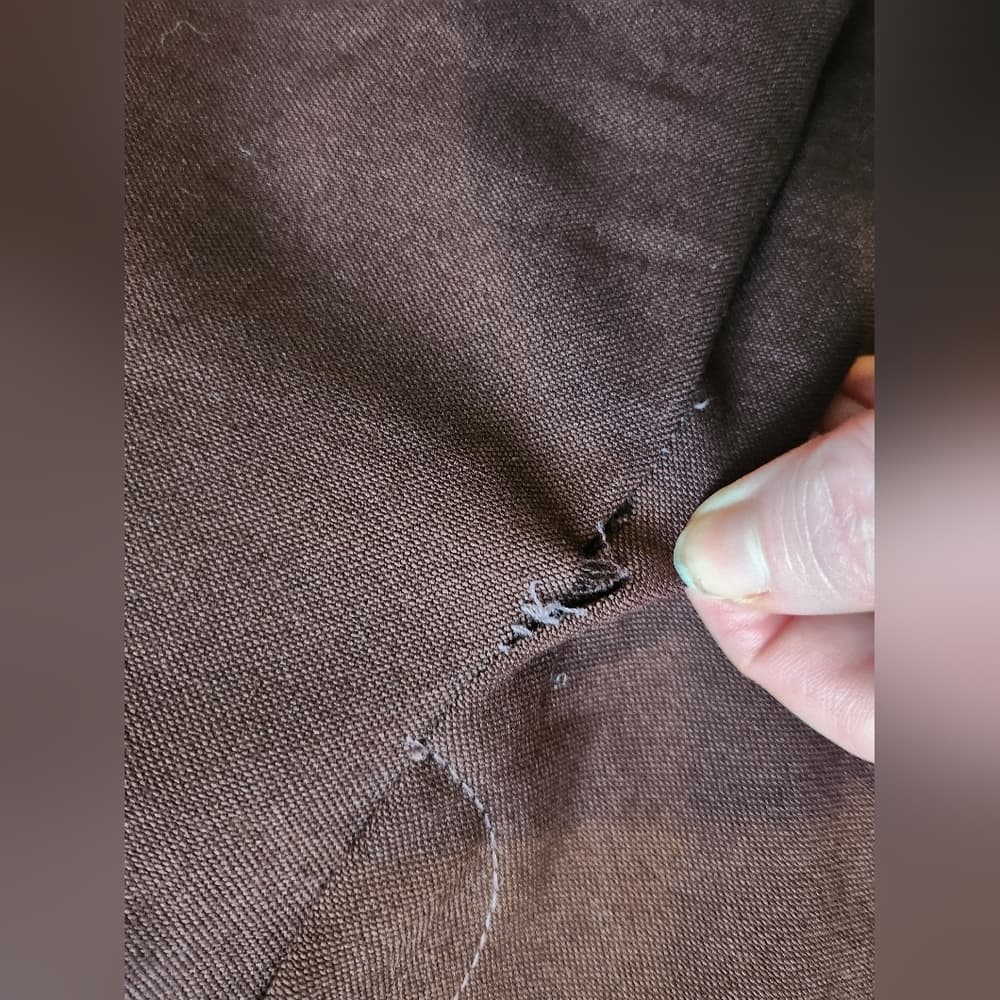 Vintage 90s Brown Tapered High Waist Trousers - Thumbnail 4