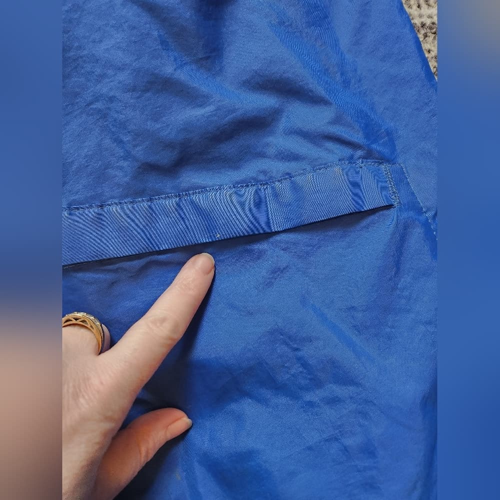 Vintage Pla-Jac by Dunbrooke Blue Nylon Work Wear Windbreaker With Logo - Thumbnail 4