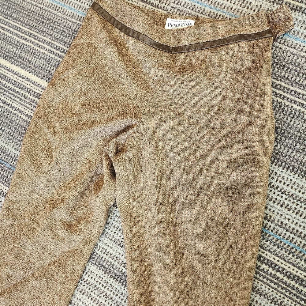 Vintage Pendleton Brown Wool Slacks Petite Short