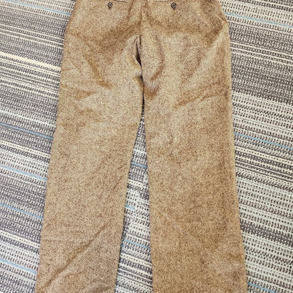 Vintage Pendleton Brown Wool Slacks Petite Short - Thumbnail 5