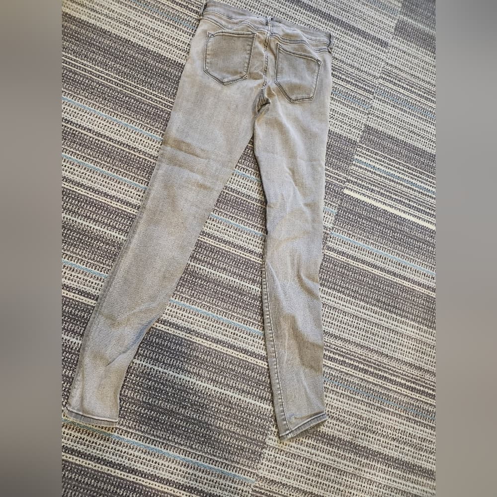 Abercrombie & Fitch Signature Collection Grey Stretch Skinny Jeans - Thumbnail 6