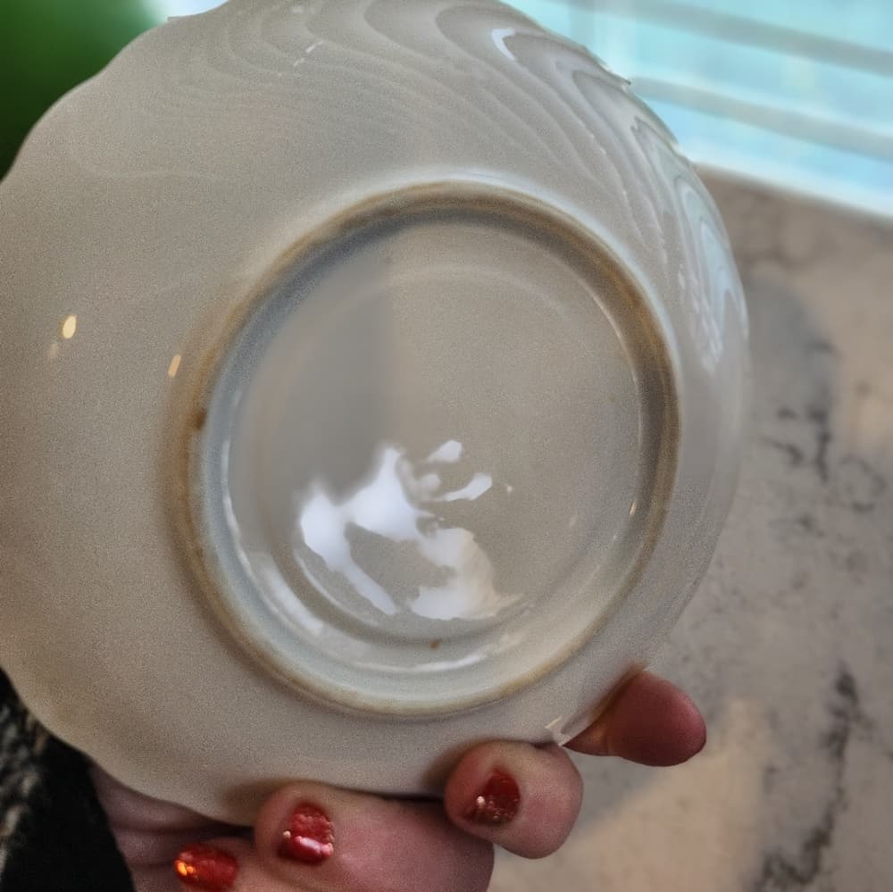 Upcycled Vintage Tea Cup Saucer With Resin Elephant Ring Holder Trinket Dish - Thumbnail 4