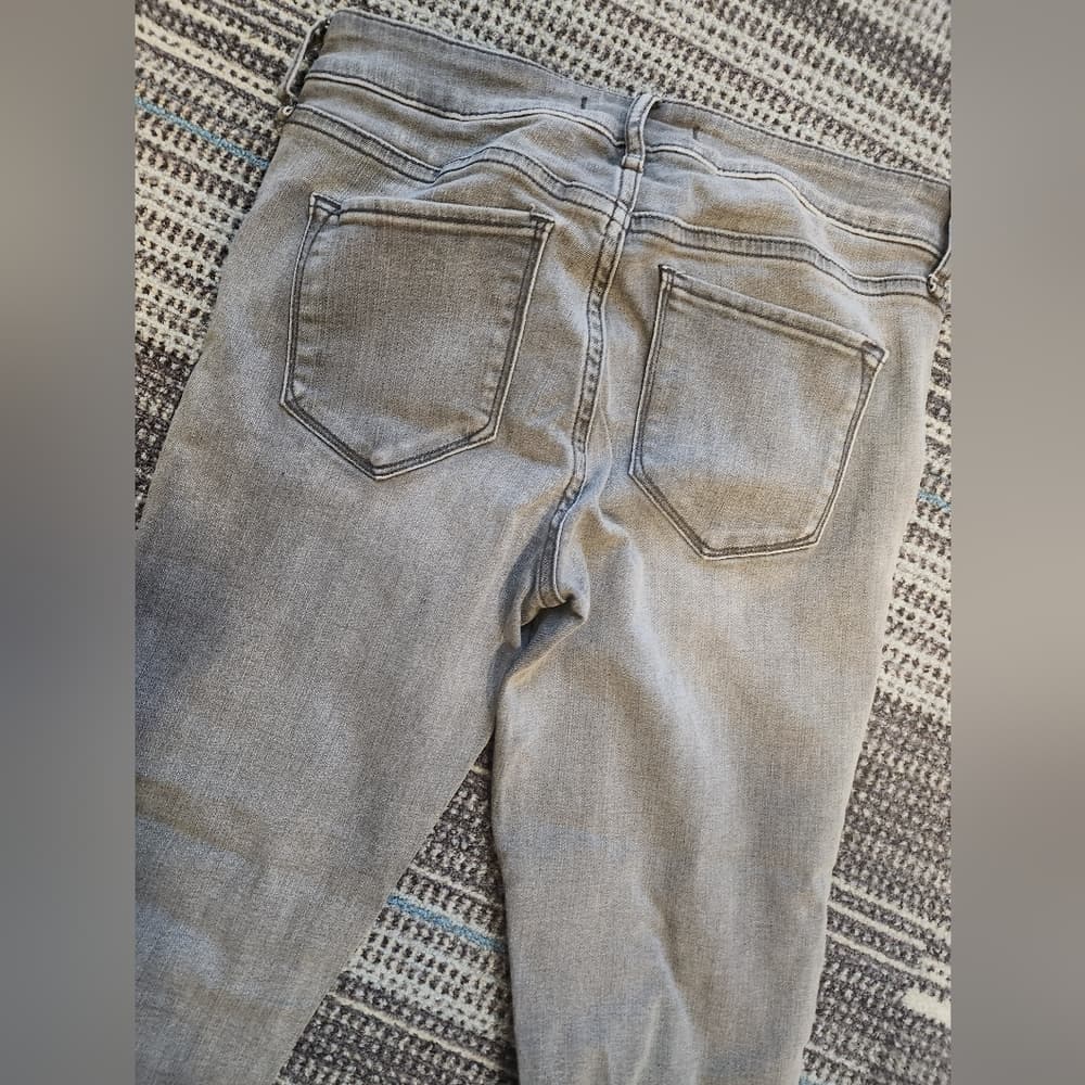 Abercrombie & Fitch Signature Collection Grey Stretch Skinny Jeans - Thumbnail 7