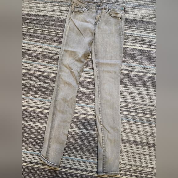 Abercrombie & Fitch Signature Collection Grey Stretch Skinny Jeans - Thumbnail 13