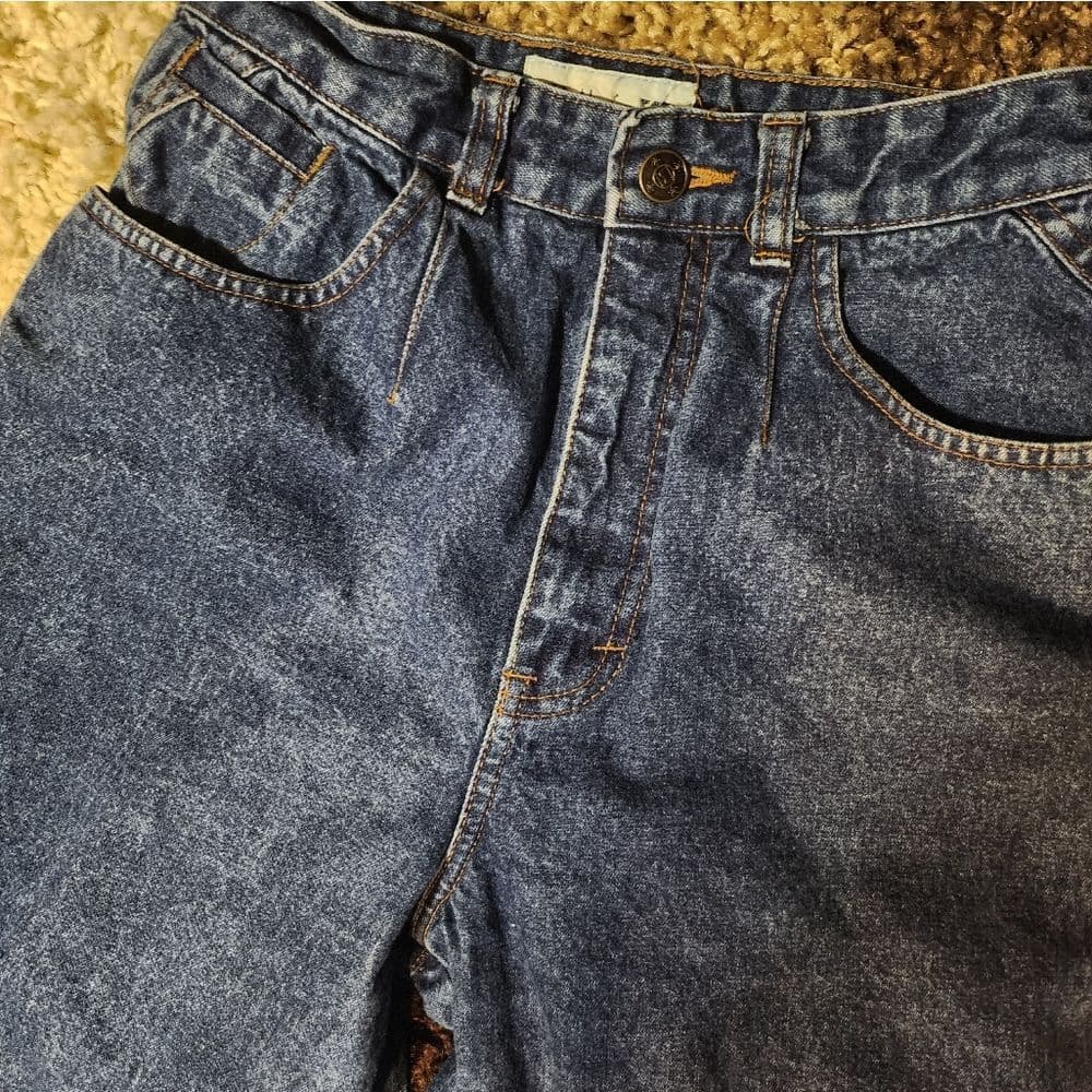 Vintage Syncs By UNIONBAY Denim Pleated front Mom Jeans High Waist - Thumbnail 2