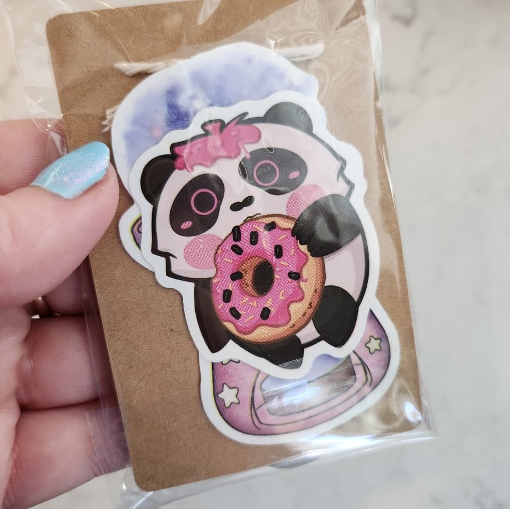 Handmade Handpainted Resin Colorful His and Hers Matching Key Chains - Thumbnail 3