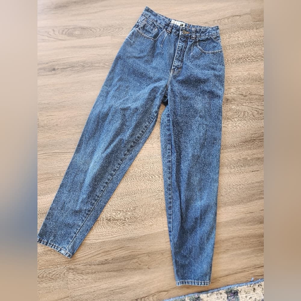 Vintage Syncs By UNIONBAY Denim Pleated front Mom Jeans High Waist - Thumbnail 14